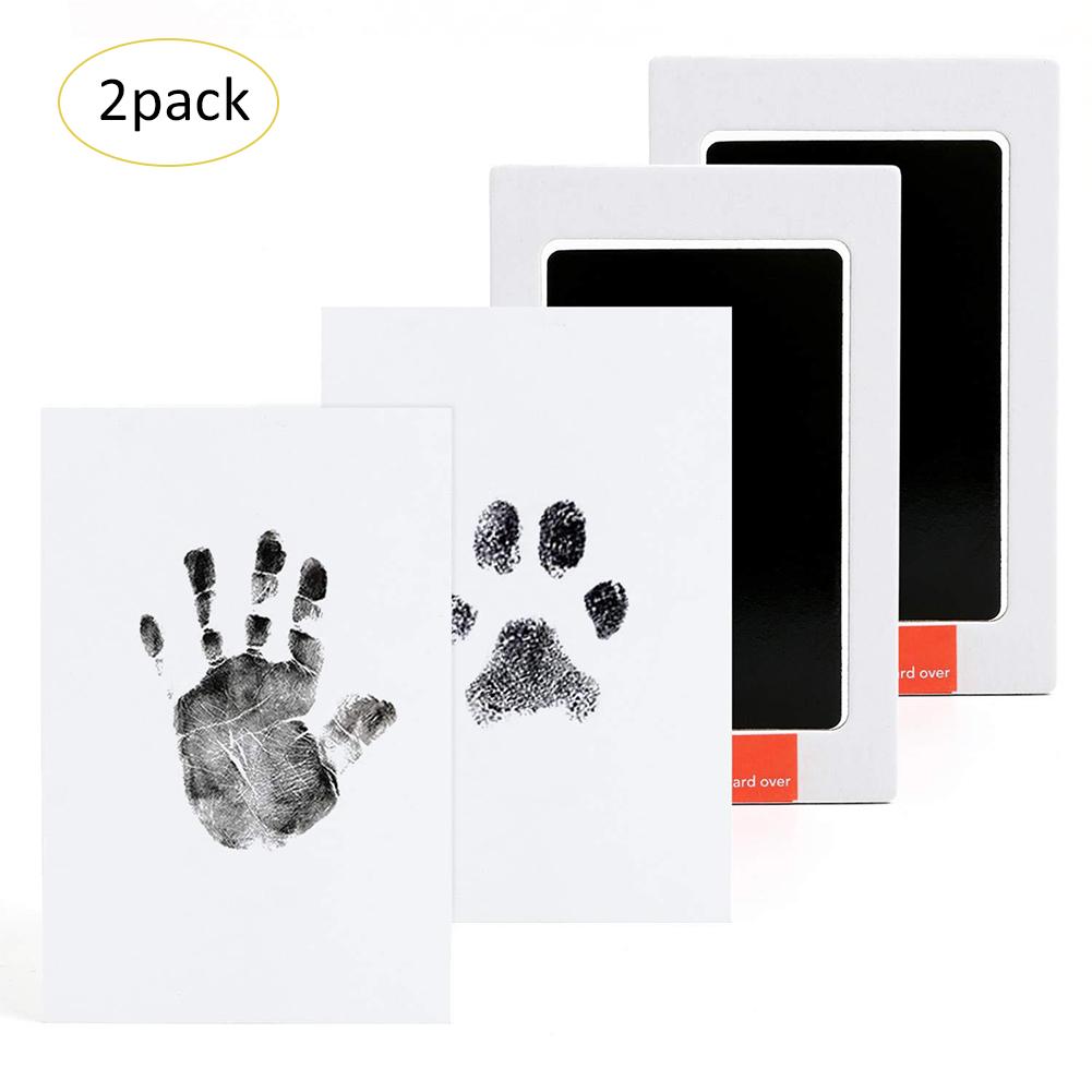 Baby Footprints Handprint Ink Pads Safe Non-toxic Ink Pads Kits For Baby Shower Baby Paw Print Pad Foot Print Pad Inkless