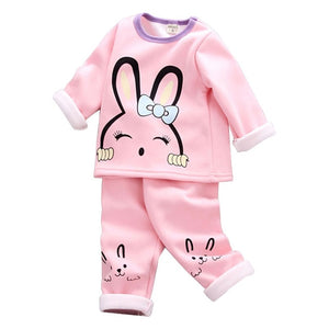 Baby girl clothes two-piece cotton suit clothes baby girl clothes cute Mickey cartoon dot print casual sportswear baby clothes