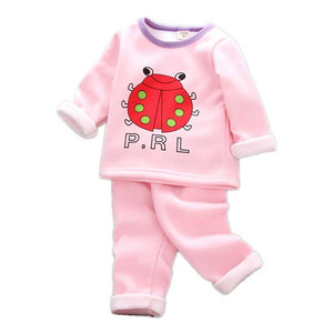 Baby girl clothes two-piece cotton suit clothes baby girl clothes cute Mickey cartoon dot print casual sportswear baby clothes