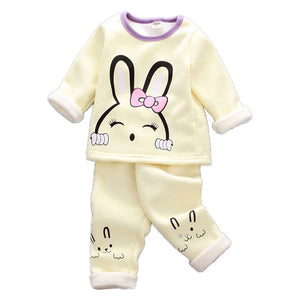 Baby girl clothes two-piece cotton suit clothes baby girl clothes cute Mickey cartoon dot print casual sportswear baby clothes