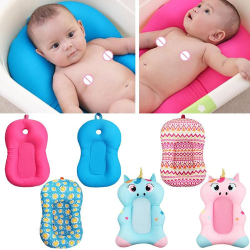 Newborn Bath Floating Pad Mat Baby Bath Tub Pad Baby Shower Portable Air Cushion Bed N NewBorn Safety Security Bath Seat Support