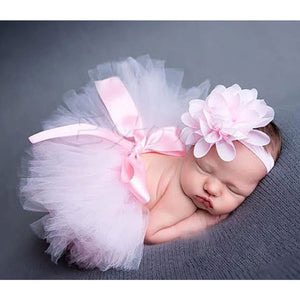 Baby Care Soft Cute Toddler Newborn Baby Girl Tutu Skirt & Headband Photo Prop Costume Outfit Lovely