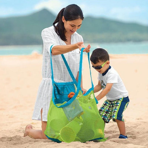 1 Pc Portable Shopping Bag Mom Baby Kids Mesh Beach Bag Children Beach Shell Tool Toy Collection Tote Pouch