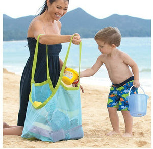 1 Pc Portable Shopping Bag Mom Baby Kids Mesh Beach Bag Children Beach Shell Tool Toy Collection Tote Pouch